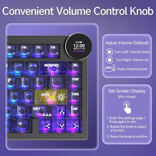 کیبورد بی سیم مخصوص بازی آجز مدل AK820 V2 PRO 8+8 K 102752920