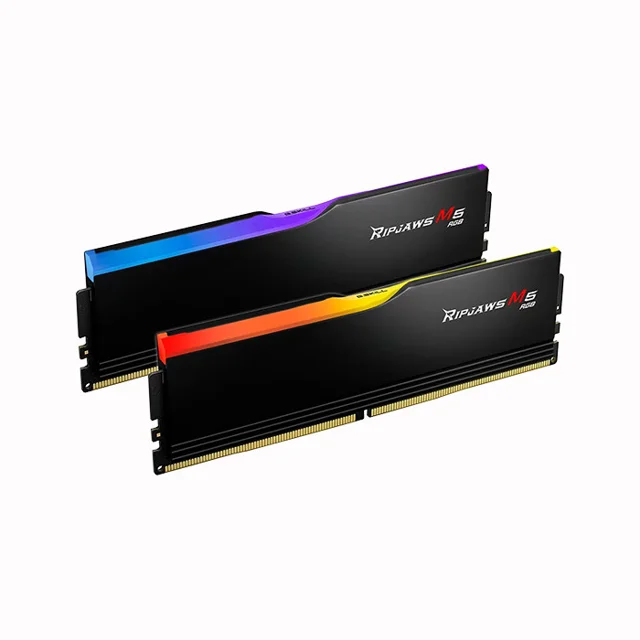 رم دسکتاپ DDR5 دوکاناله 6000 مگاهرتز CL36 جی اسکیل مدل RIPJAWS M5 RGB Black ظرفیت 32 گیگاب 102716448