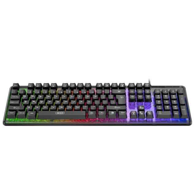 کیبورد گیمینگ ایکس او مدل KB-04، سوییچ ممبران، Full-size، نورپردازی LED RGB 102752656