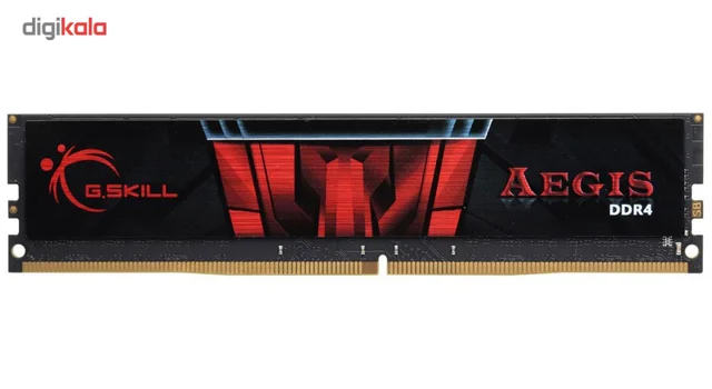 رم دسکتاپ 8 گیگابایتی جیاسکیل مدل AEGIS، از نوع DDR4، تککاناله با فرکانس 2400 مگاهرتز، 2 102716326