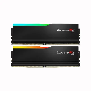 رم دسکتاپ DDR5 دوکاناله 6000 مگاهرتز CL36 جی اسکیل مدل RIPJAWS M5 RGB Black ظرفیت 32 گیگاب 102716446