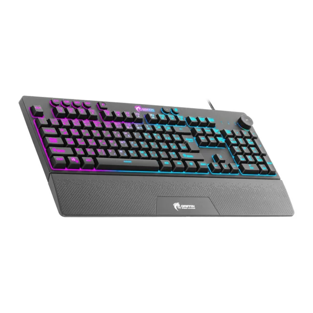 کیبورد مخصوص بازی گرین مدل GK703-RGBسوییچ ممبران ، Full Size، نورپردازی RGB 102752748